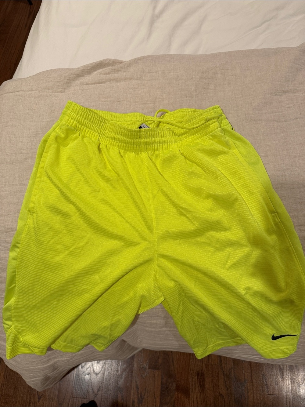 Nike Men’s Bright Neon Yellow Training Shorts